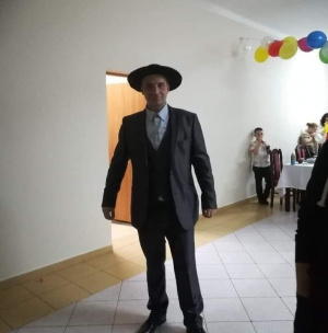jacket, outerwear, standing, hat