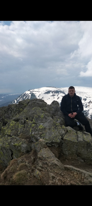 sky, sitting, rock, mountain