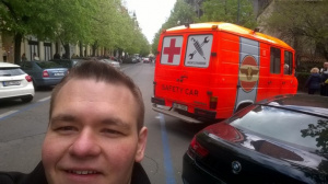 vehicle, car, van