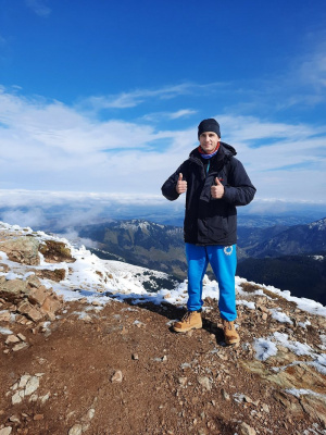 jacket, outerwear, fun, sky, mountain