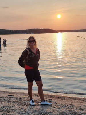 fun, sky, leisure, vacation, standing, event, beach, lake, sunset
