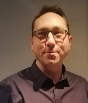 mouth, hair, glasses