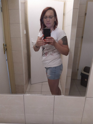 jeans, standing, room