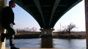 standing, bridge