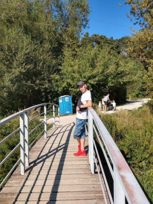 jeans, leisure, bridge