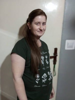 hair, smile, standing