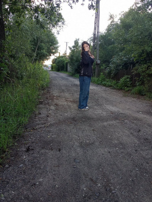 jeans, road, soil