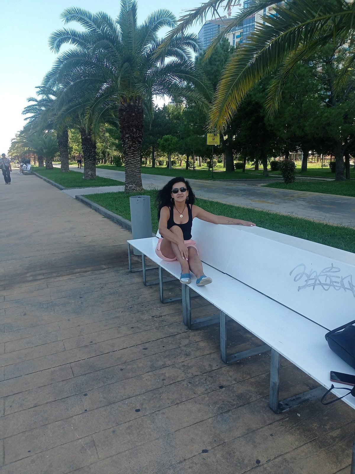 sitting, leisure, bench
