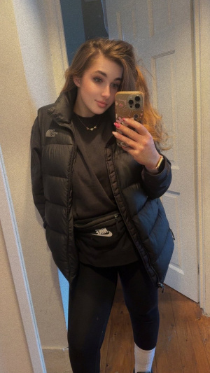 hand, jacket, outerwear, jeans, standing
