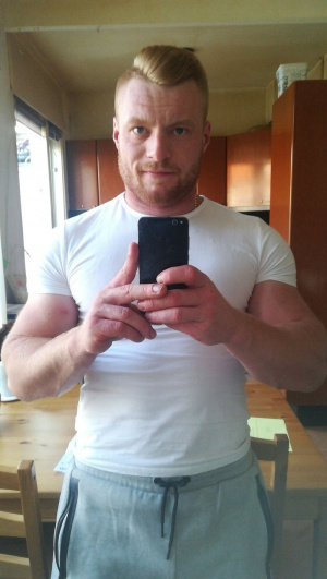 hand, jeans, muscle