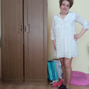 standing, dress, pattern