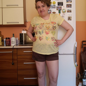 standing, shorts